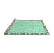 Sideview of Machine Washable Abstract Light Blue Modern Rug, wshabs3707lblu