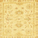 Square Abstract Bold Yellow Oriental Rug, abs3708