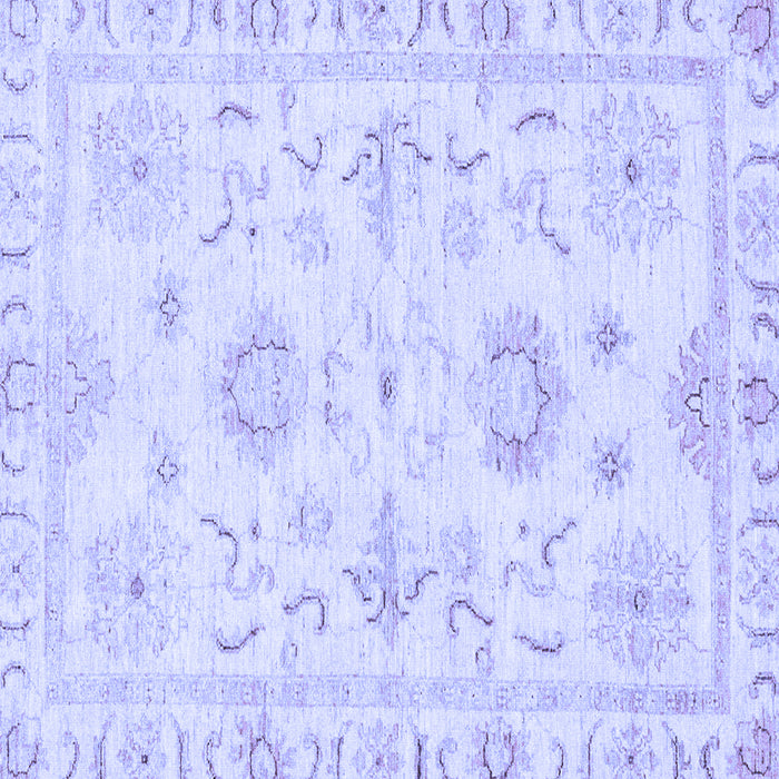 Square Oriental Blue Traditional Rug, abs3708blu