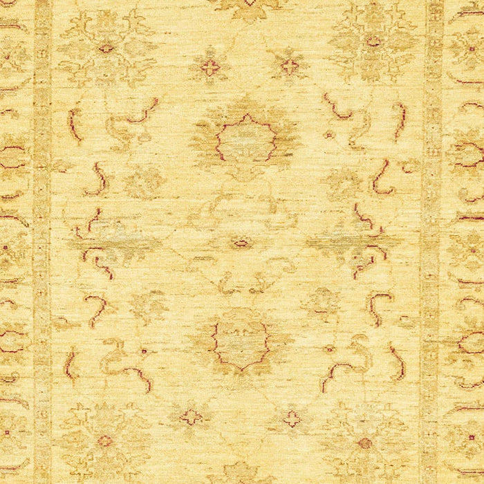 Machine Washable Abstract Yellow Rug, wshabs3708