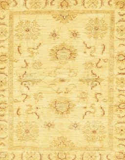 Abstract Bold Yellow Oriental Rug, abs3708