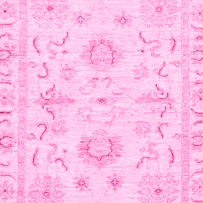 Machine Washable Oriental Pink Traditional Rug, wshabs3708pnk