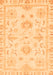 Machine Washable Oriental Orange Traditional Area Rugs, wshabs3708org