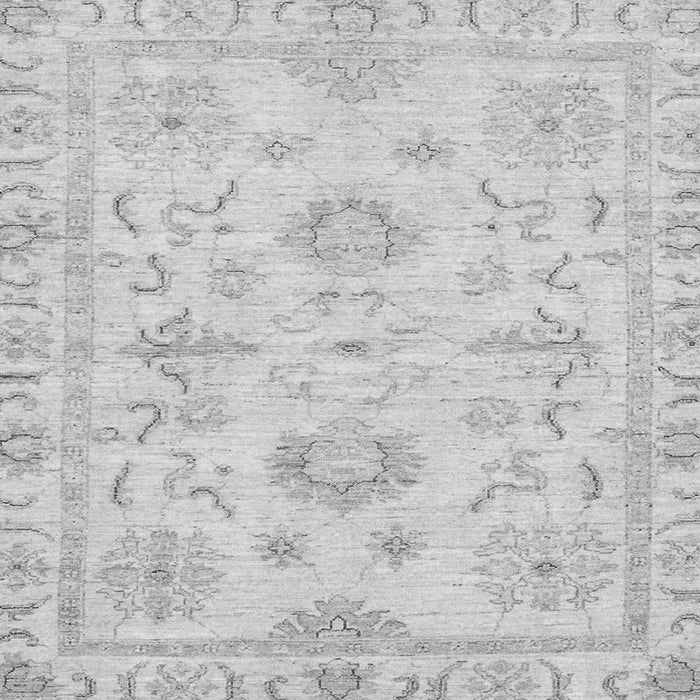 Square Machine Washable Oriental Gray Traditional Rug, wshabs3708gry