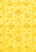 Oriental Yellow Traditional Rug, abs3709yw