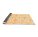 Sideview of Oriental Orange Traditional Rug, abs3709org