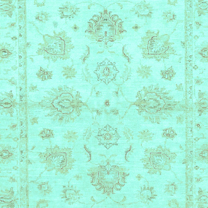 Machine Washable Oriental Light Blue Traditional Rug, wshabs3709lblu