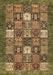 Abstract Brown Modern Rug, abs370brn