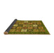 Sideview of Abstract Yellow Modern Rug, abs370yw