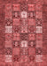 Abstract Red Modern Area Rugs