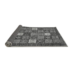Sideview of Abstract Gray Modern Rug, abs370gry
