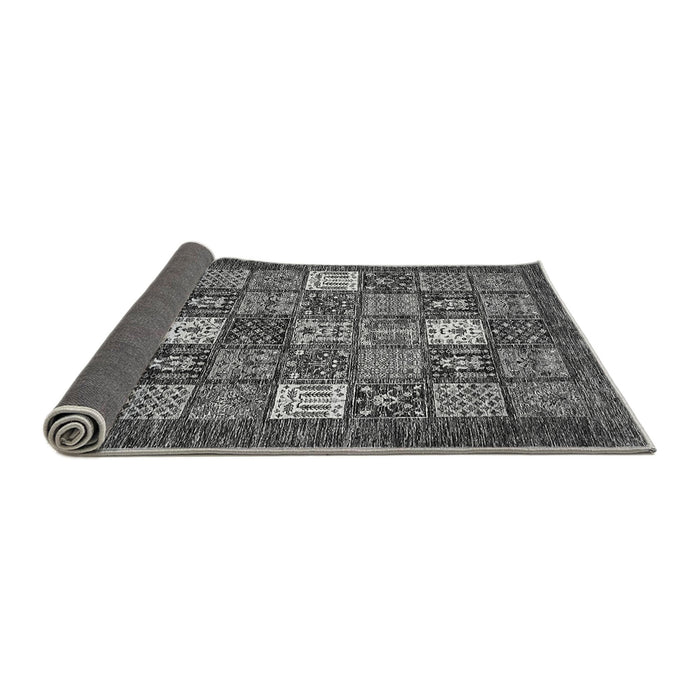 Sideview of Abstract Gray Modern Rug, abs370gry