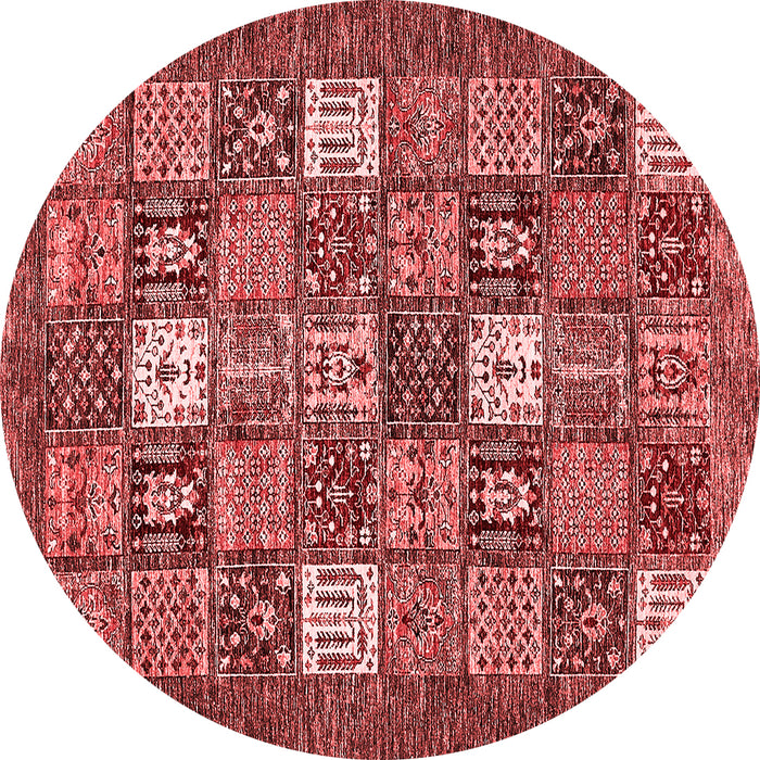 Machine Washable Abstract Red Modern Rug, wshabs370red