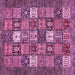 Square Abstract Pink Modern Rug, abs370pnk