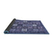 Sideview of Abstract Blue Modern Rug, abs370blu