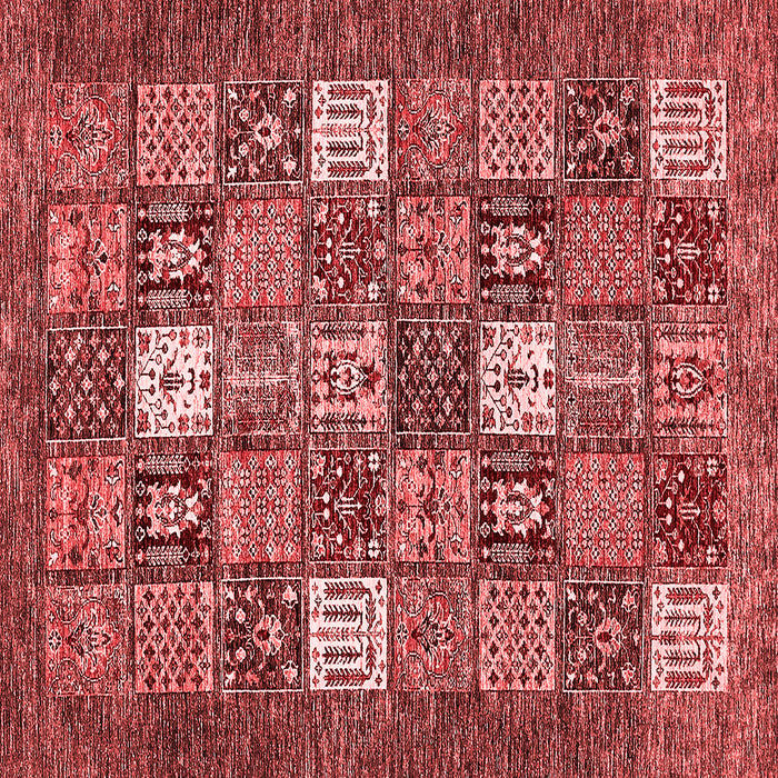 Machine Washable Abstract Red Modern Rug, wshabs370red