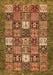 Abstract Orange Modern Rug, abs370org