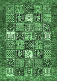 Abstract Emerald Green Modern Rug, abs370emgrn