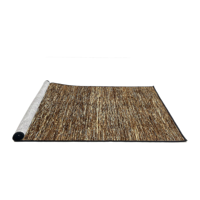 Sideview of Machine Washable Abstract Night Red Rug, wshabs371