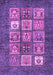 Abstract Purple Modern Rug, abs3710pur