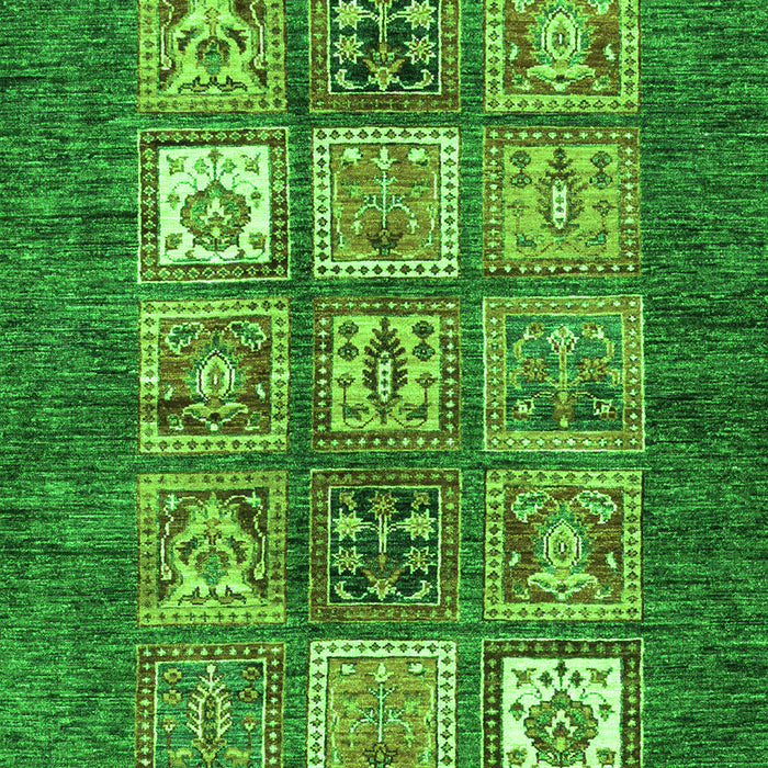 Machine Washable Abstract Green Modern Area Rugs, wshabs3710grn