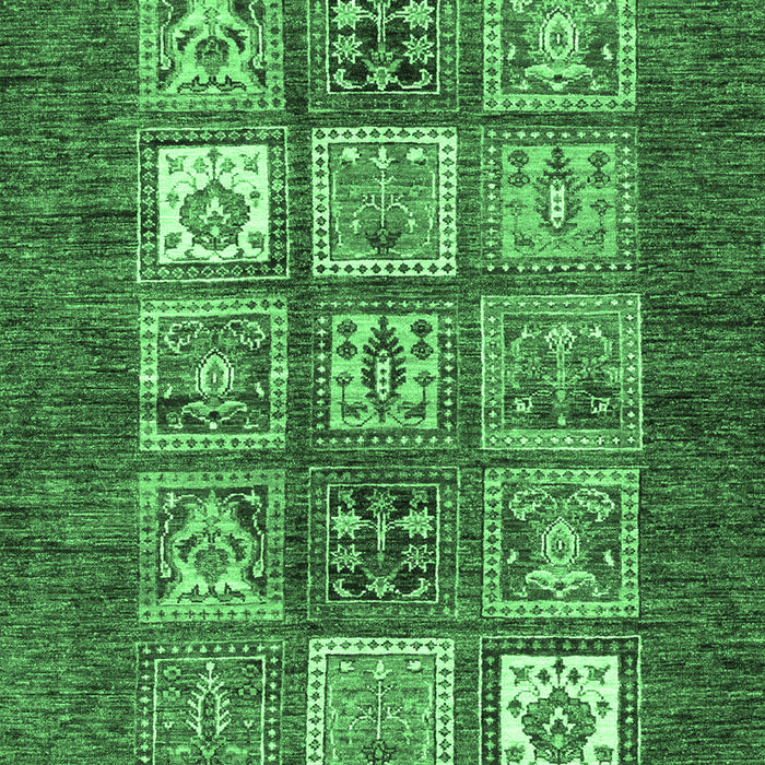 Machine Washable Abstract Emerald Green Modern Area Rugs, wshabs3710emgrn