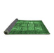 Sideview of Abstract Emerald Green Modern Rug, abs3710emgrn