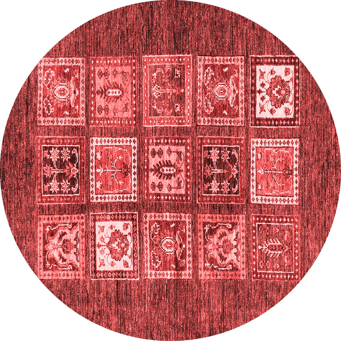 Machine Washable Abstract Red Modern Rug, wshabs3710red