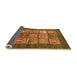 Sideview of Abstract Orange Modern Rug, abs3710org