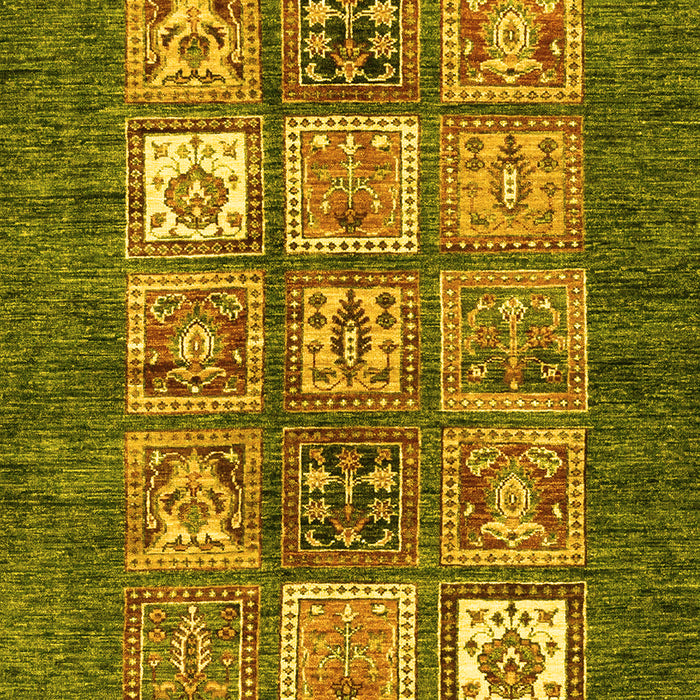 Abstract Yellow Modern Rug, abs3710yw