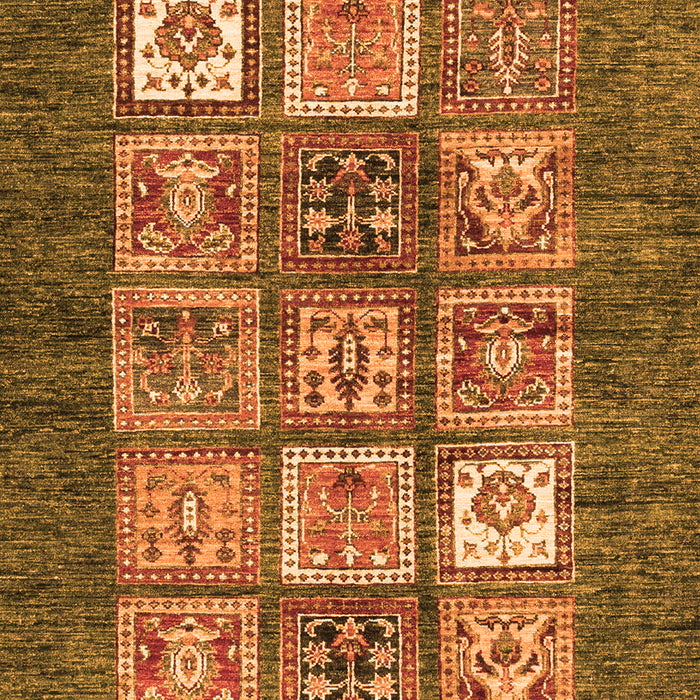 Machine Washable Abstract Orange Modern Area Rugs, wshabs3710org