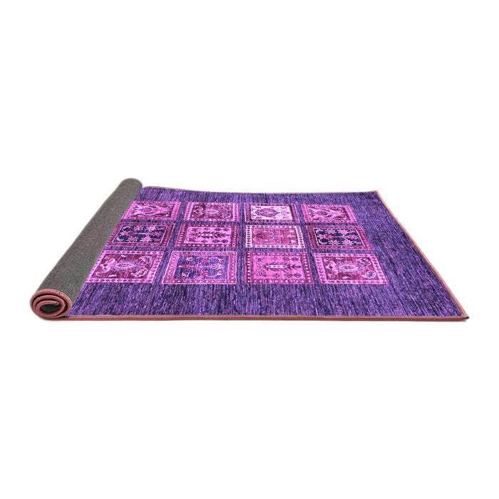 Sideview of Abstract Purple Modern Rug, abs3710pur