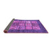 Sideview of Abstract Purple Modern Rug, abs3710pur