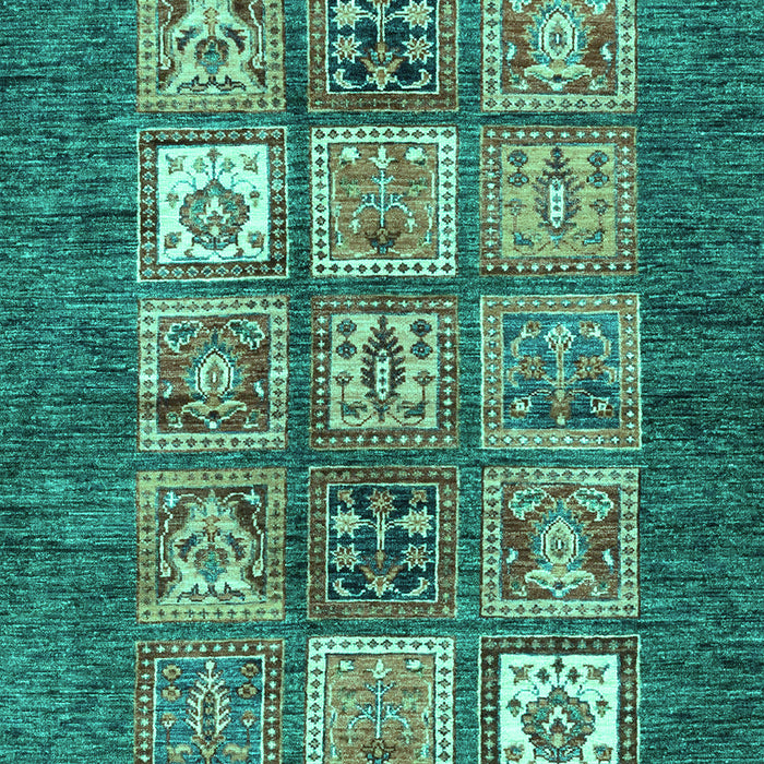 Abstract Turquoise Modern Rug, abs3710turq