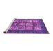 Sideview of Machine Washable Abstract Purple Modern Area Rugs, wshabs3710pur