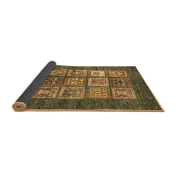 Sideview of Abstract Brown Modern Rug, abs3710brn