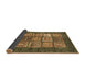 Sideview of Abstract Brown Modern Rug, abs3710brn