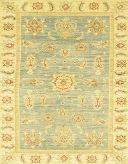 Abstract Mustard Yellow Oriental Rug, abs3711