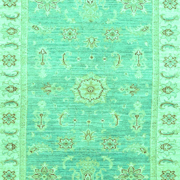 Machine Washable Oriental Turquoise Traditional Area Rugs, wshabs3711turq