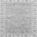 Square Oriental Gray Traditional Rug, abs3711gry