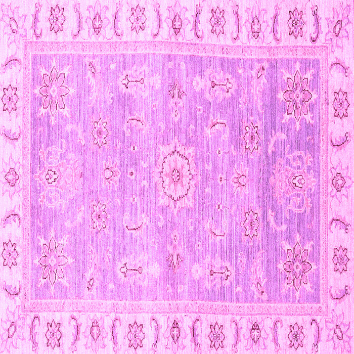 Square Oriental Purple Traditional Rug, abs3711pur