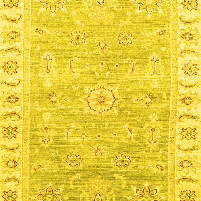 Oriental Yellow Traditional Rug, abs3711yw