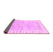 Sideview of Oriental Purple Traditional Rug, abs3711pur