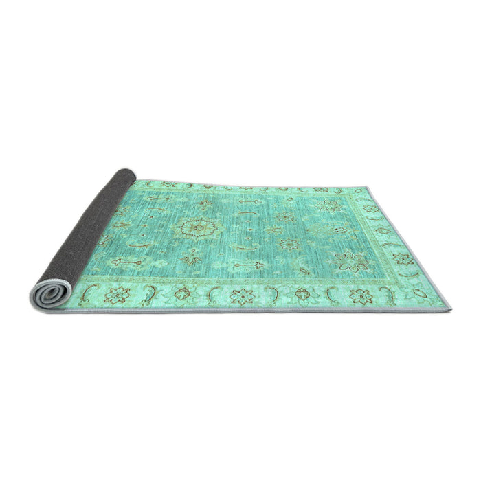 Sideview of Oriental Light Blue Traditional Rug, abs3711lblu