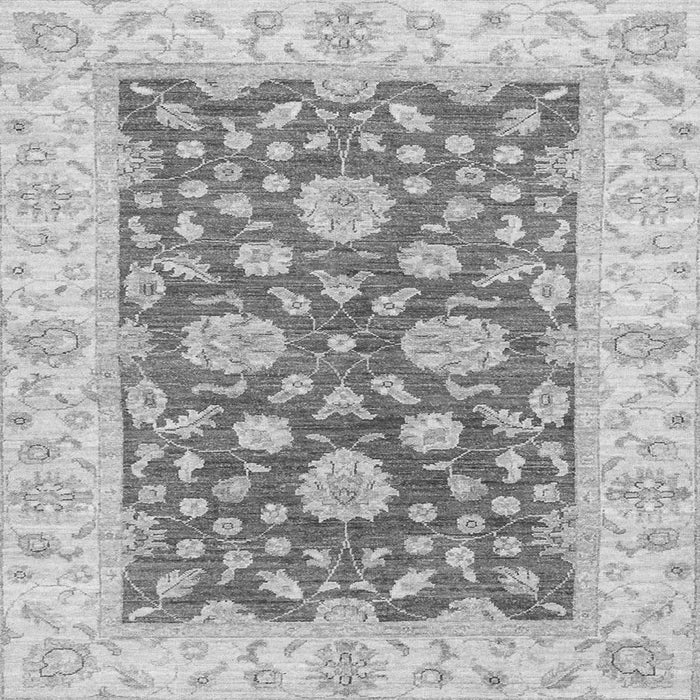 Square Machine Washable Oriental Gray Traditional Rug, wshabs3712gry