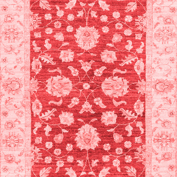 Machine Washable Oriental Red Traditional Rug, wshabs3712red