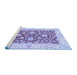 Sideview of Machine Washable Oriental Blue Traditional Rug, wshabs3712blu