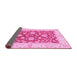 Sideview of Oriental Pink Traditional Rug, abs3712pnk