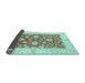 Sideview of Oriental Light Blue Traditional Rug, abs3712lblu