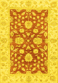 Oriental Yellow Traditional Rug, abs3712yw